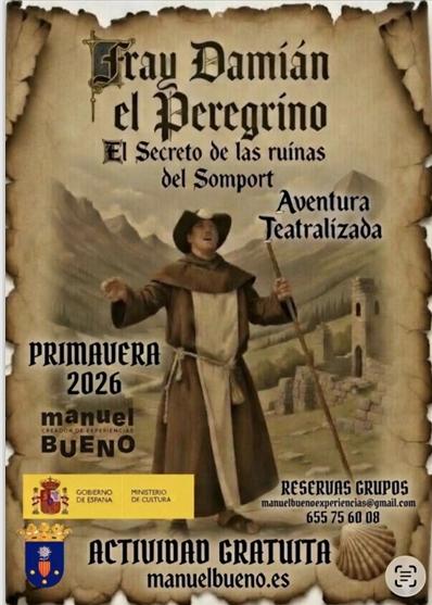 Imagen Visita teatralizada a las Ruinas del Hospital de Santa Cristina en Candanchú. Primavera 2026