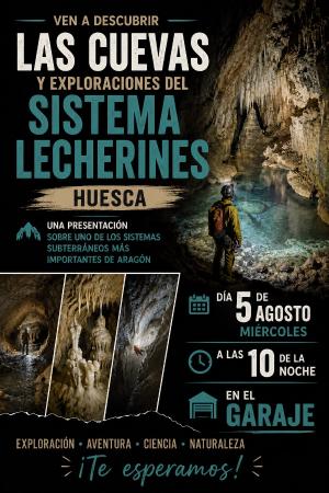 Imagen Proyección sobre las cuevas y las exploraciones del sistema Lecherines.