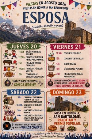 Imagen Fiestas de Esposa en Honor a San Bartolomé 2026