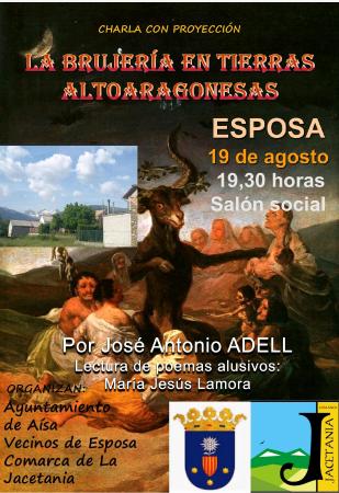 Imagen Charla sobre la brujería en tierras Altoaragonesas