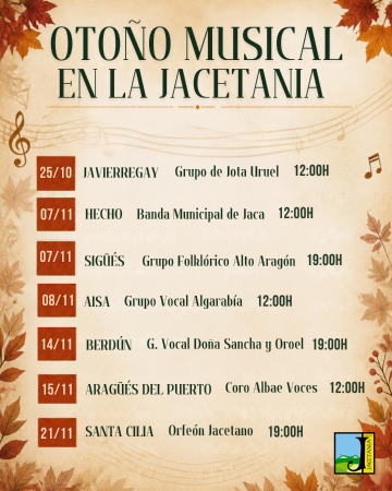 Imagen Concierto Otoño musical en la Jacetania. Grupo vocal Algarabía